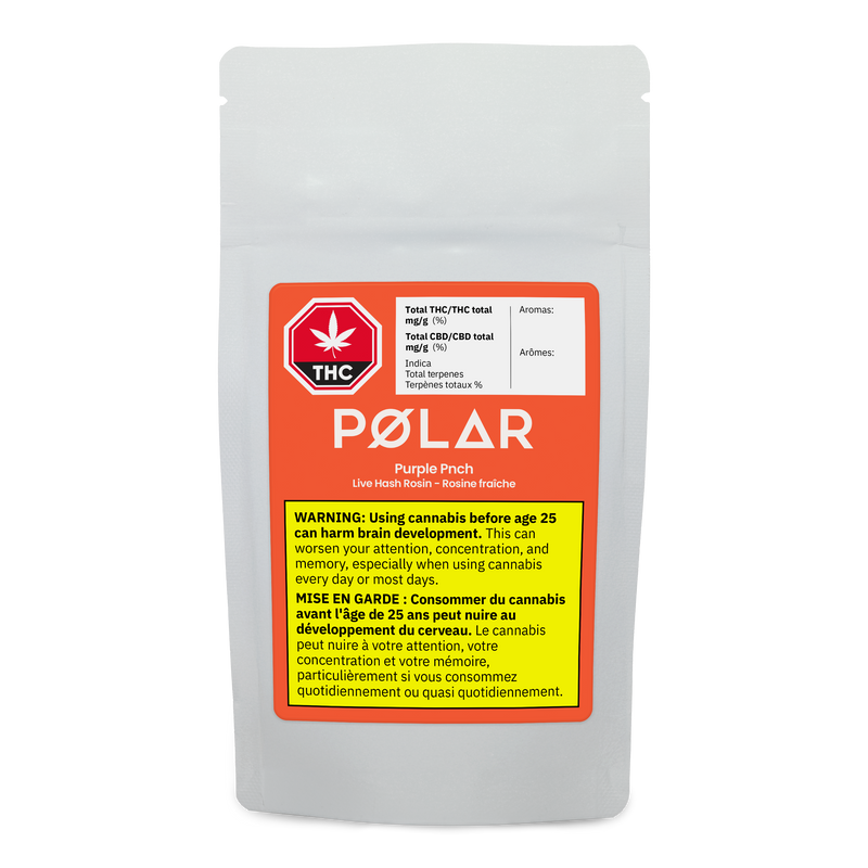 Polar Purple Punch Live Hash Rosin LTO