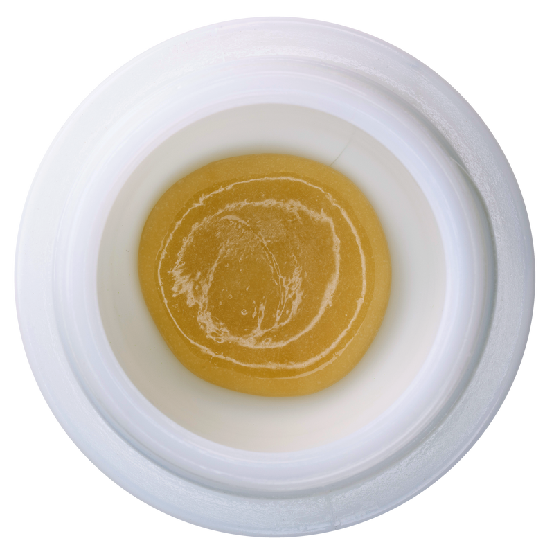 Polar Wedding Cake Live Hash Rosin Concentrate in white jar