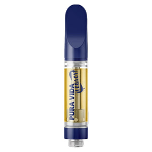 Pura Vida Legacy vape pen on a black background