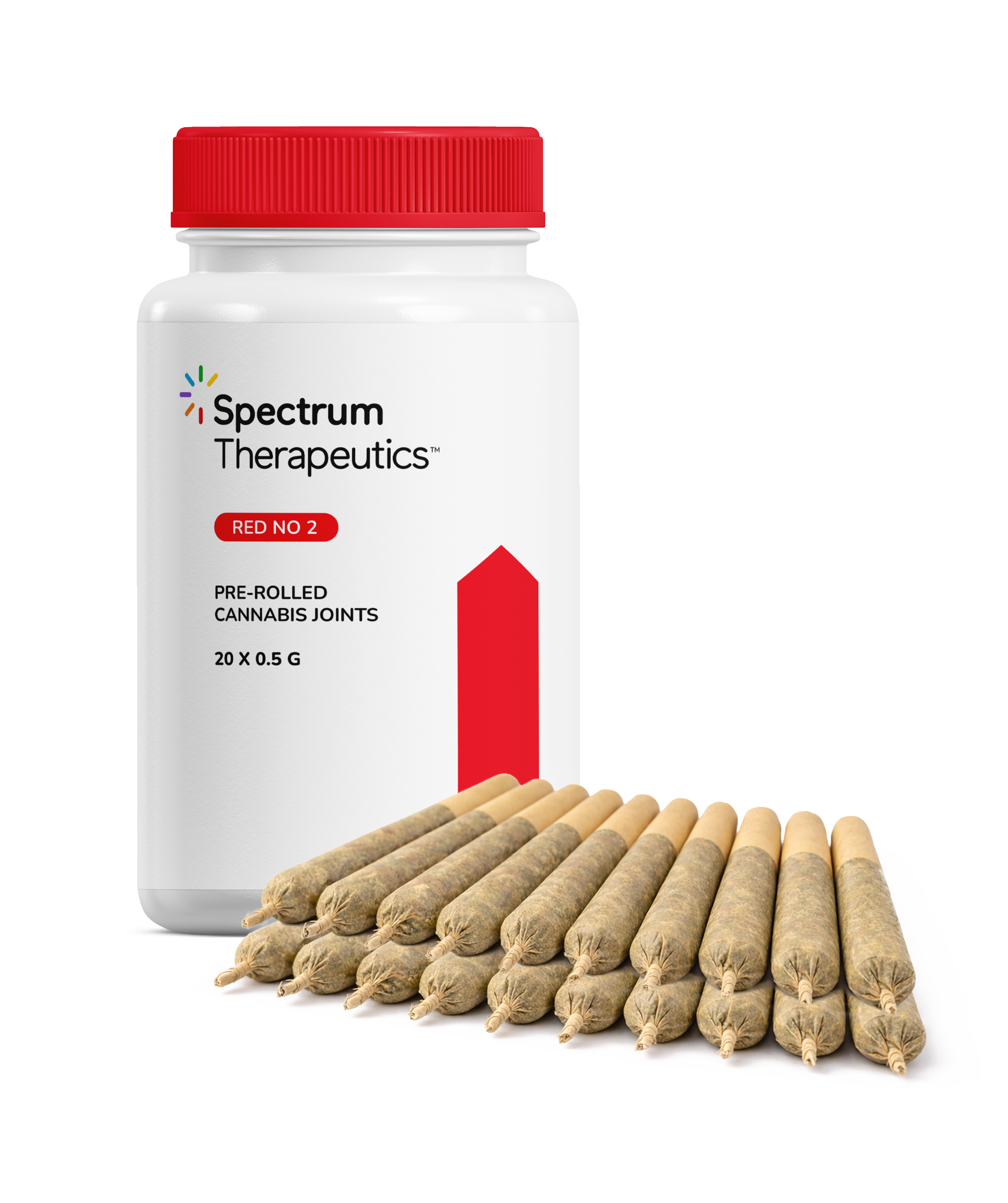 Spectrum Red No 2 Pré-roulés - 20 x 0,5 g