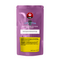 Purple packaging with THC branding and warning label on a white background