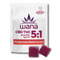 Packaging of Wana CBD/THC gummies with a 5:1 ratio, featuring Pomegranate Blueberry Acai flavor. The package contains 2 gummies and displays the product name and flavor prominently.