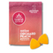 Packaging of Wana Quick Orchard Peach Gummies with two gummies displayed in front.