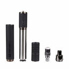 Boundless Terp Pen XL disassembled, showing the main battery unit, outer sleeve, coil housing, heating coil, and mouthpiece connector.