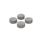 Four gray dosing capsule filling pads designed for use with Storz & Bickel Dosing Capsules.