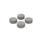 Four gray dosing capsule filling pads designed for use with Storz & Bickel Dosing Capsules.