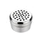 A silver dosing capsule with a filling pad inside, designed for gap filler use with finely ground herbs.