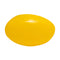 single yellow softgel on white background