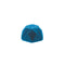 Blue textured gummy on a white background