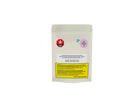 Sealed package with a label on a white background