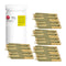 The image shows a bottle of Spectrum Reserve White Widow Kush pre-rolls alongside multiple individual pre-rolls, displaying the product in a state of readiness for consumption.