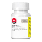 Bottle of Spectrum Therapeutics Daily Relief 2:1:1 Cannabis Oil Softgels on a white background