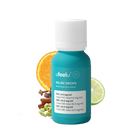 Blue bottle of Ufeelu Relief Drops with citrus and spice ingredients in the background.