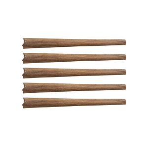 A set of five Guava Biscotti pre-rolled blunts laid out on a white background.