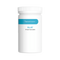 white bottle of cannabis packaging with blue label
