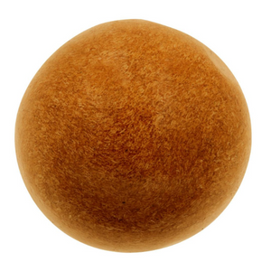 A hand rolled ball of ice hash concentrate with a golden-brown color.