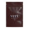 A sealed, dark red package of Vert Afghan Balanced Hash with white and silver text displaying the product name, strain, and weight (3.5g).