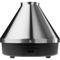 The image shows the Volcano Medic 2 hot air generator, which is a triangular-shaped device with a digital display, touch buttons, and ports for connecting accessories such as balloons and tubes.