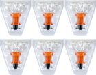 A clear EASY VALVE XL balloon with a mouthpiece, designed for use with a vaporizer.