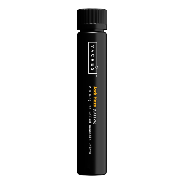 Packaging of 7ACRES Jack Haze pre-rolled joints 